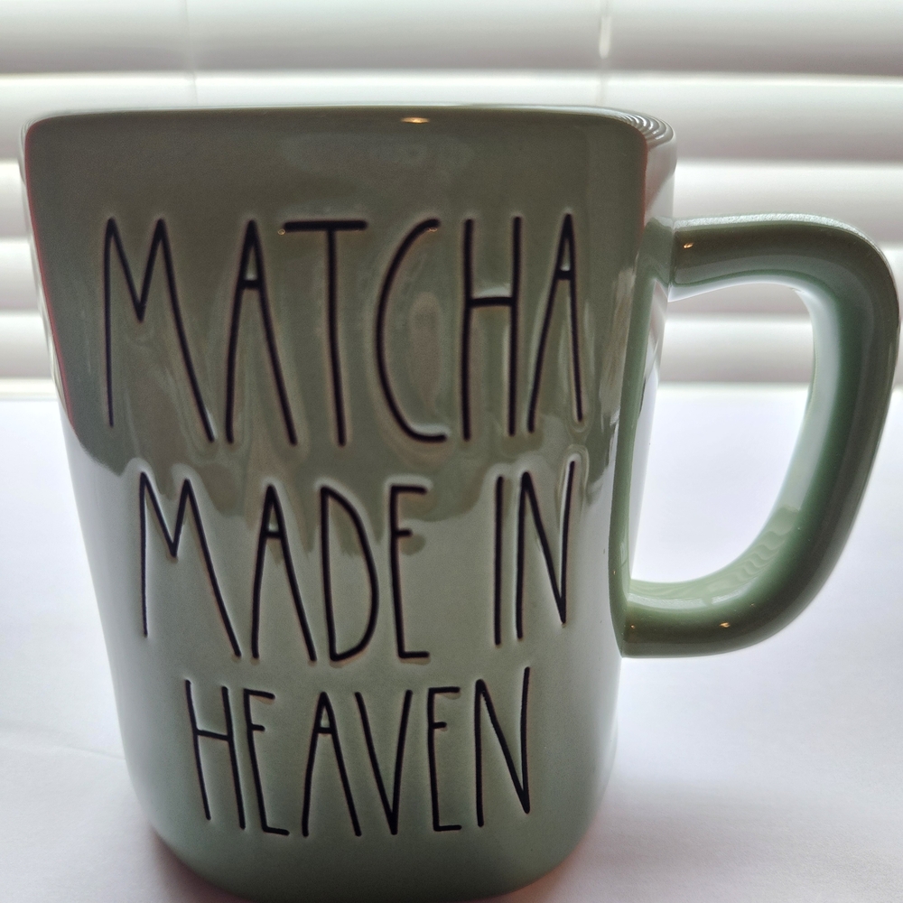 Rae Dunn Matcha Made in Heaven mug.